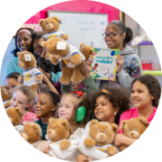 BUILD-A-Bear kids in a classroom
